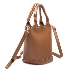 Melie Bianco Colette Vegan Leather Bucket Crossbody Bag